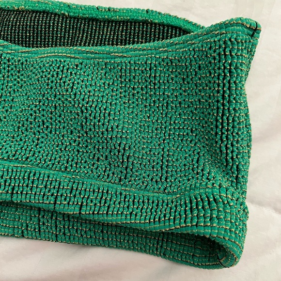 GOOD AMERICAN always fits metallic one shoulder bikini top - Picture 8 of 8